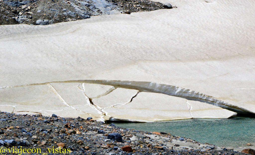deshielo en el glaciar athabasca