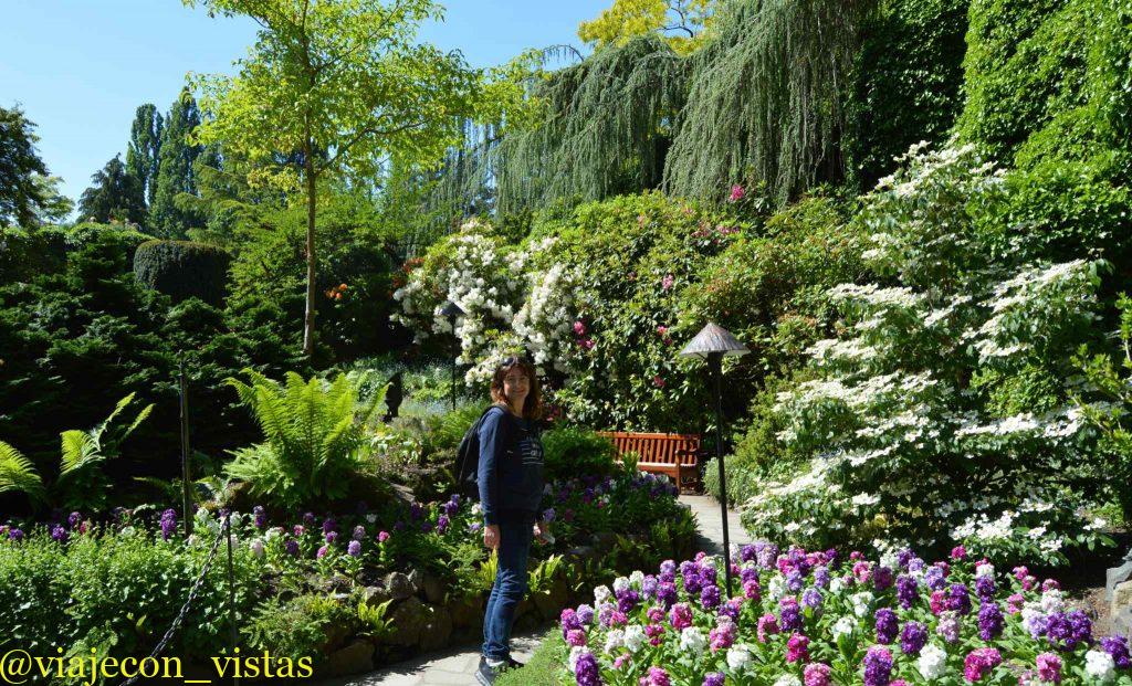 rincones de la visita a los jardines butchart