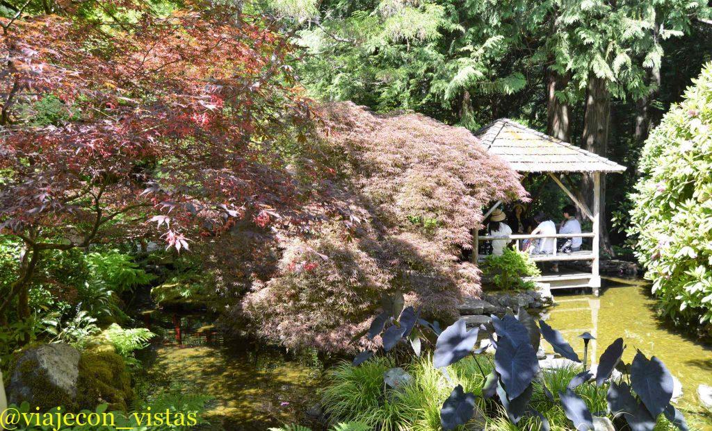 pergola en el jardin japones