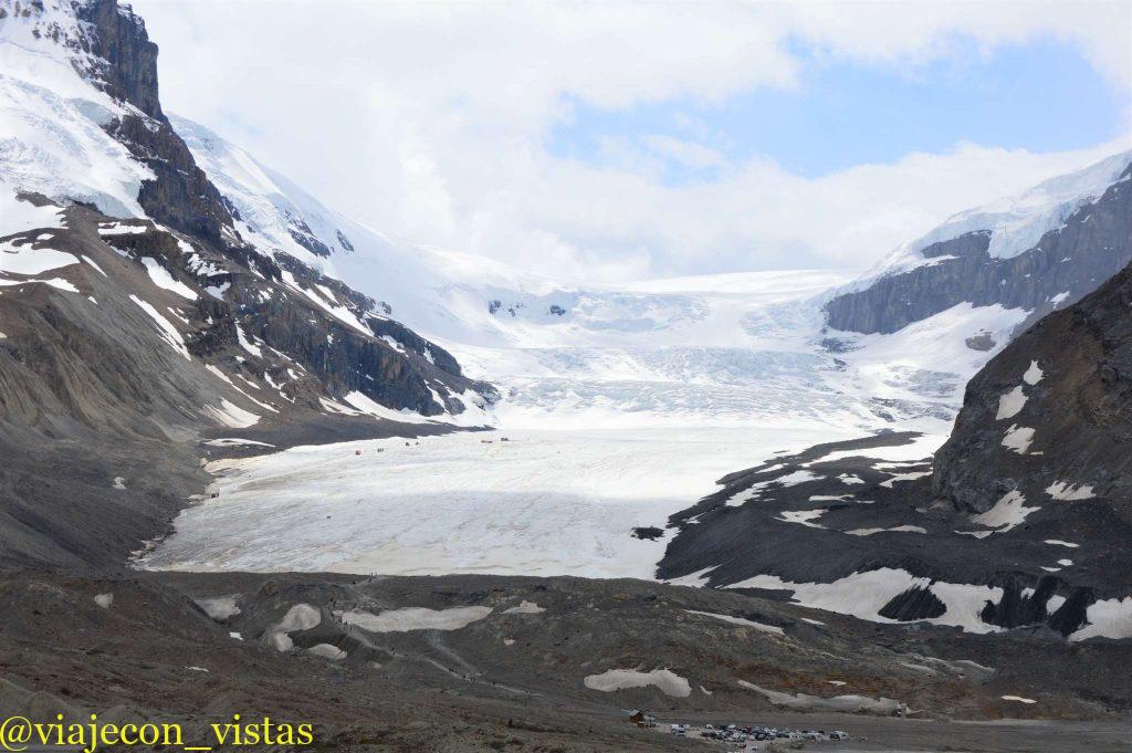 glaciar athabasca en icefields parkway