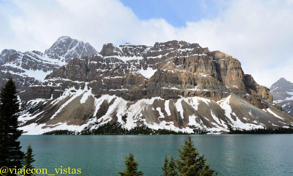 lago bow en icefields parkway