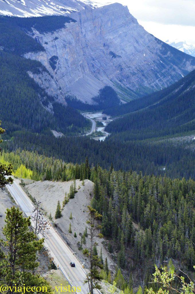 punto de referencia en la icefields parkway