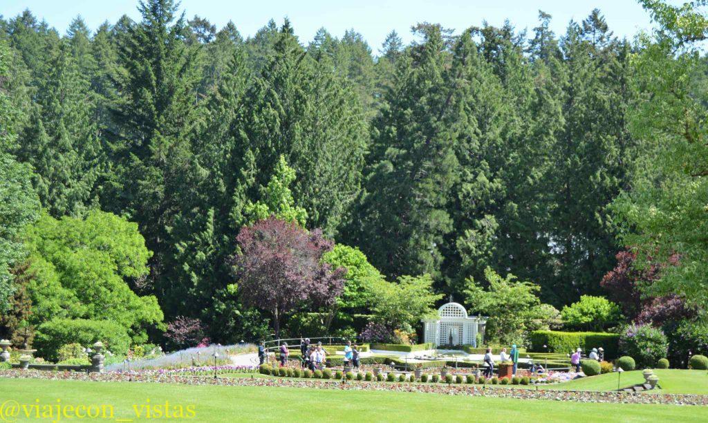 jardin de rosas butchart isla victoria