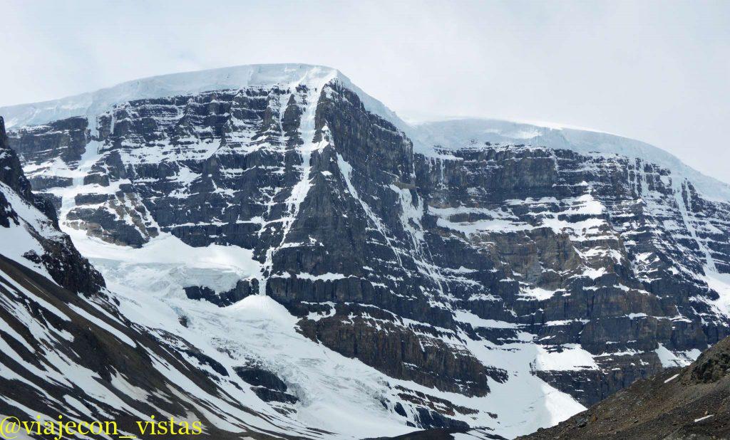 glaciares en las cumbres de la icefields parkway