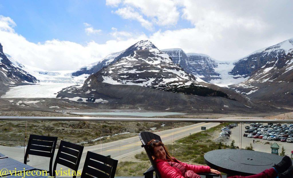 vistas al gran campo de hielo de la columbia britanica