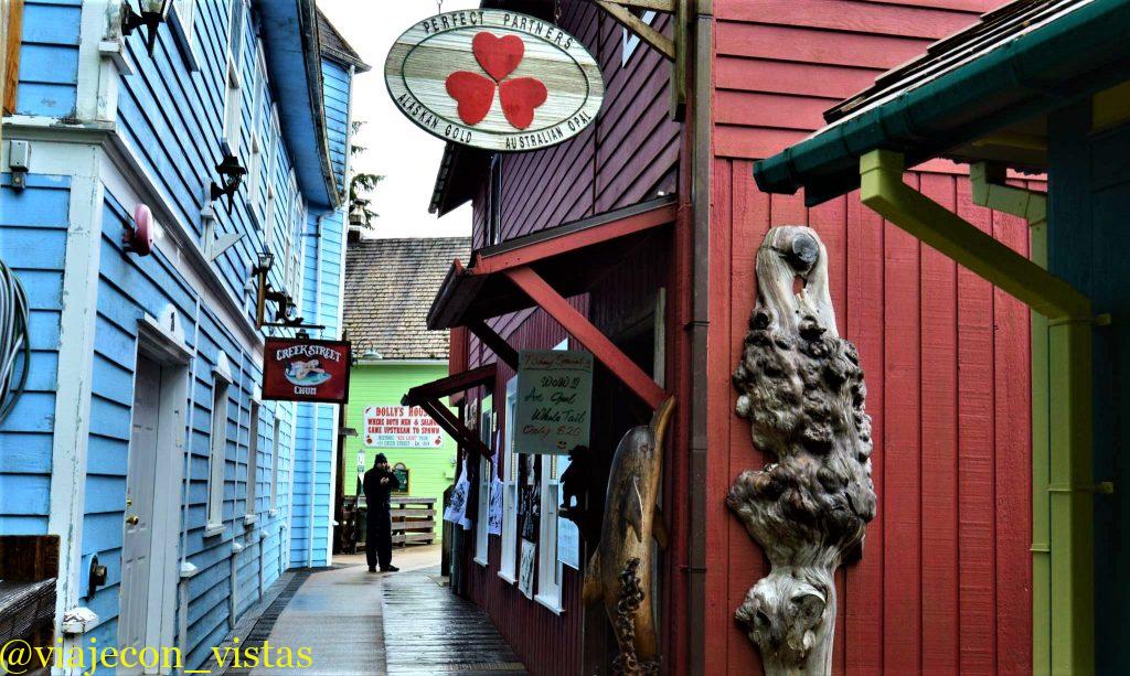 recorrido calles creek street ketchikan