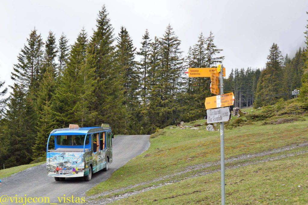 transfer del lago oeschinensee