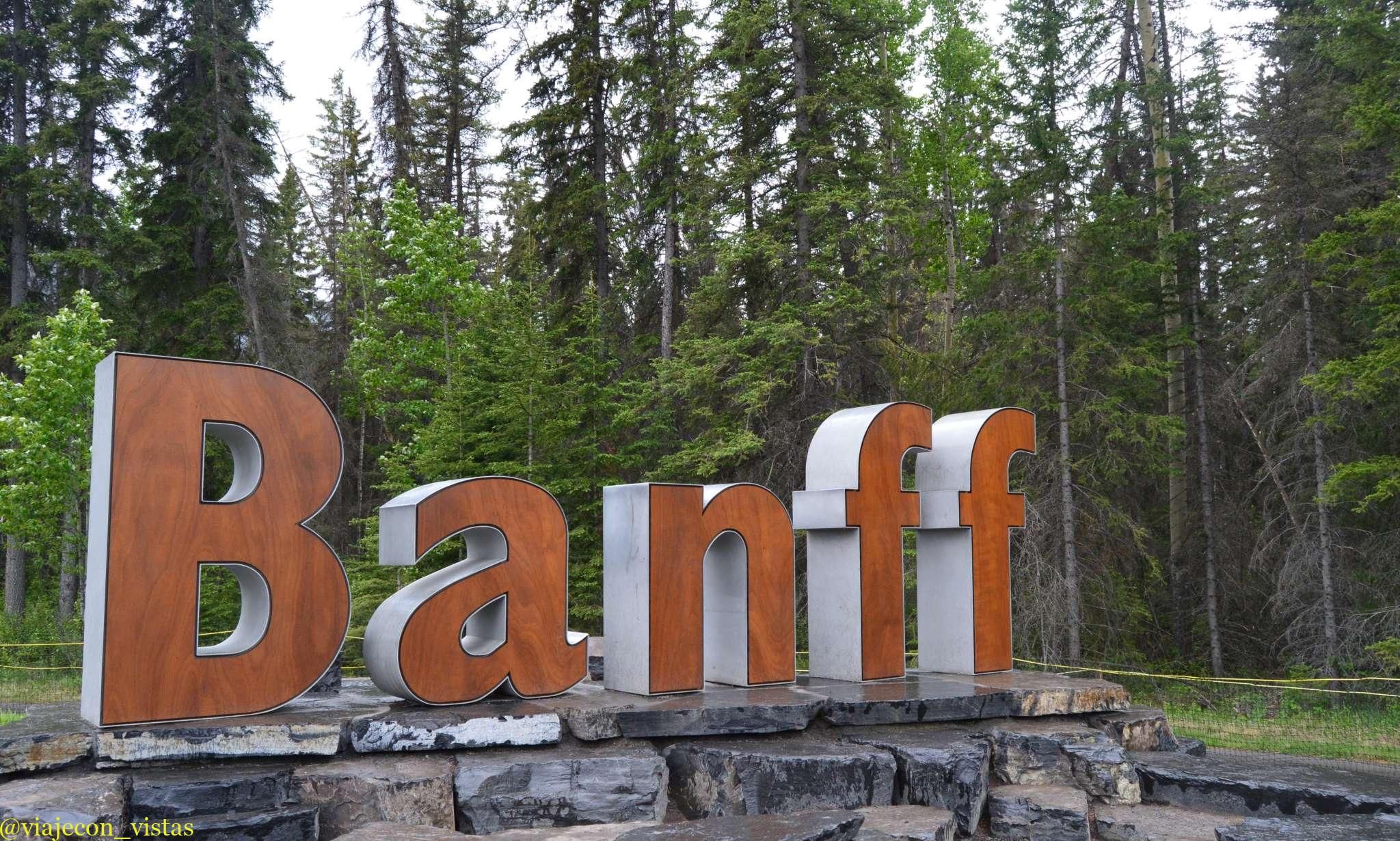 cartel localidad de banff