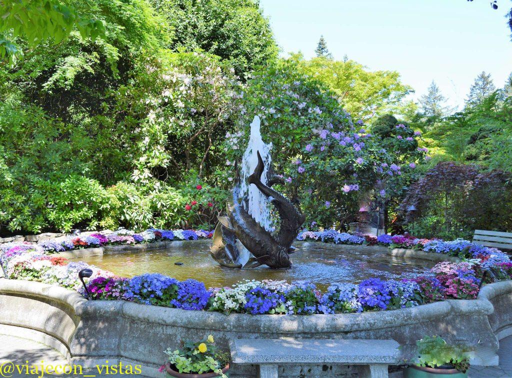 fuentes del jardin butchart
