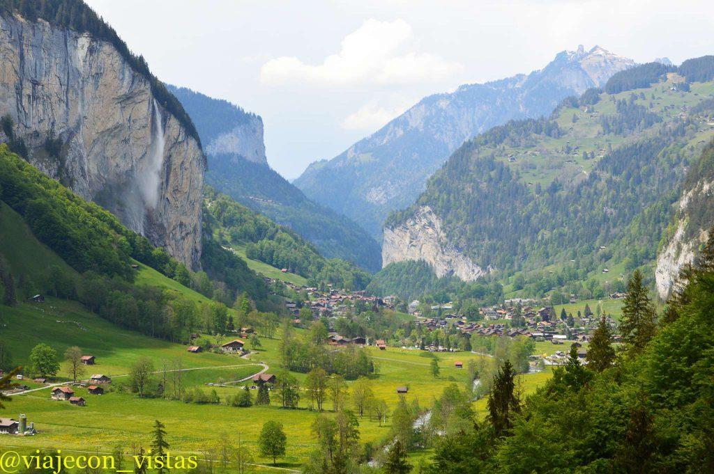 belleza paisajistica valle lauterbrunnen