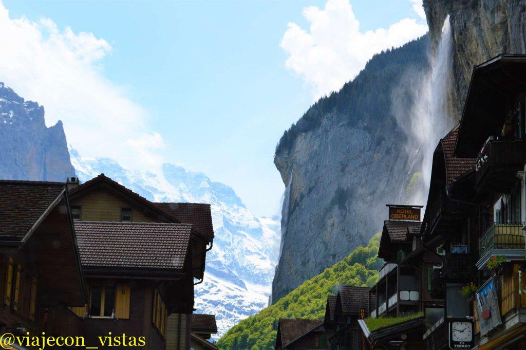 paisaje del valle de lauterbrunnen