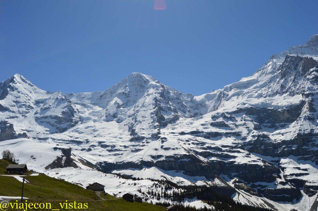 los tres picos de la zona jungfrau