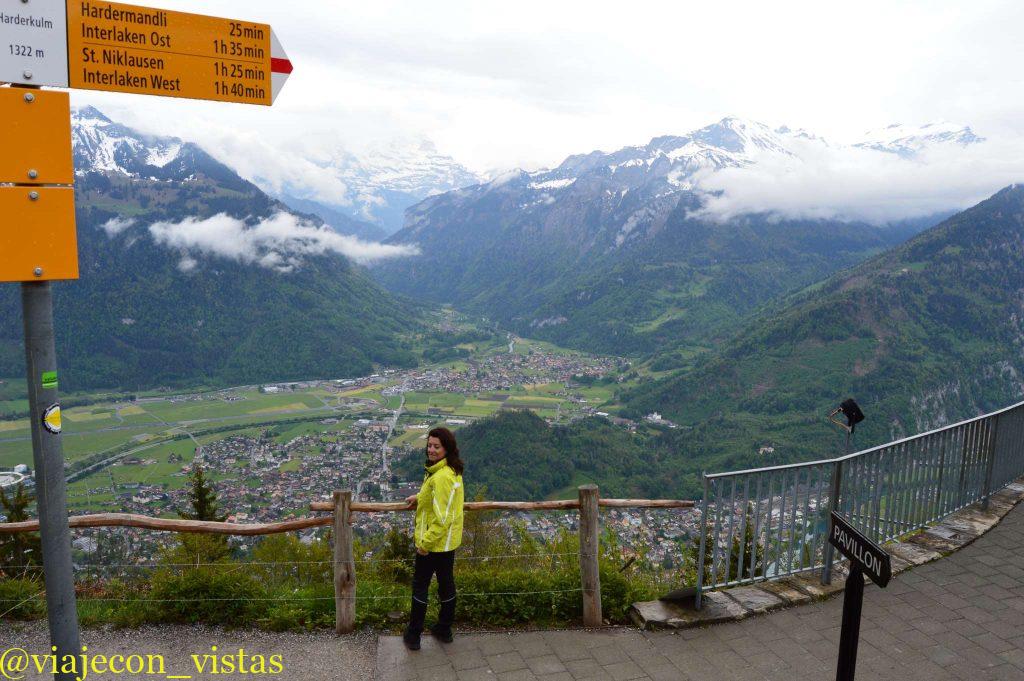 vistas valle de lauterbrunnen desde interlaken