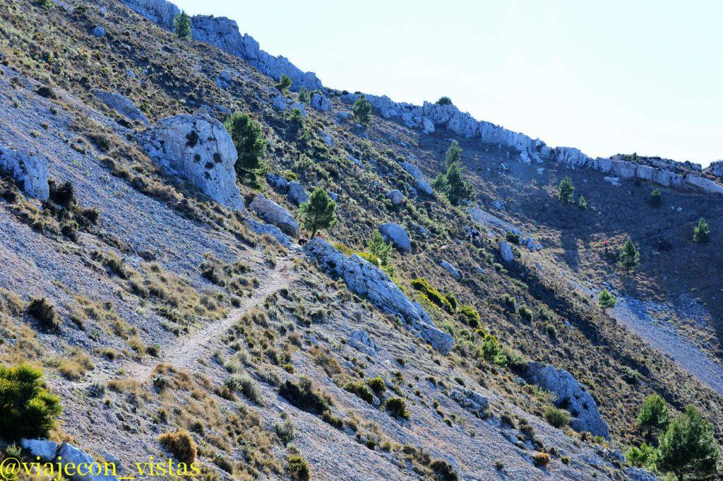 sendero ruta del forat de bernia