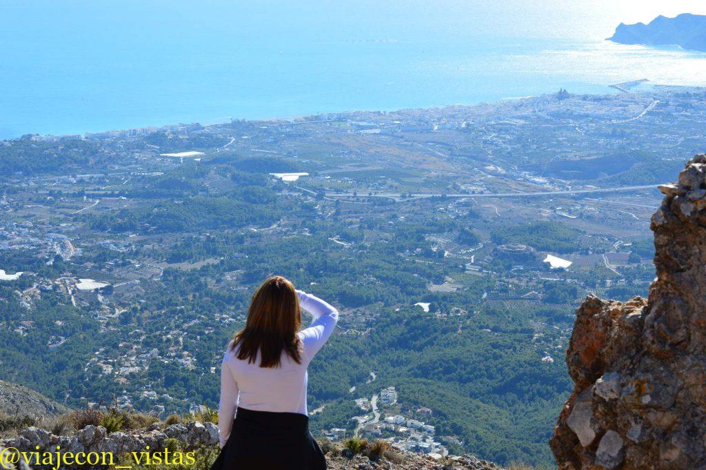 vistas a la bahia de altea