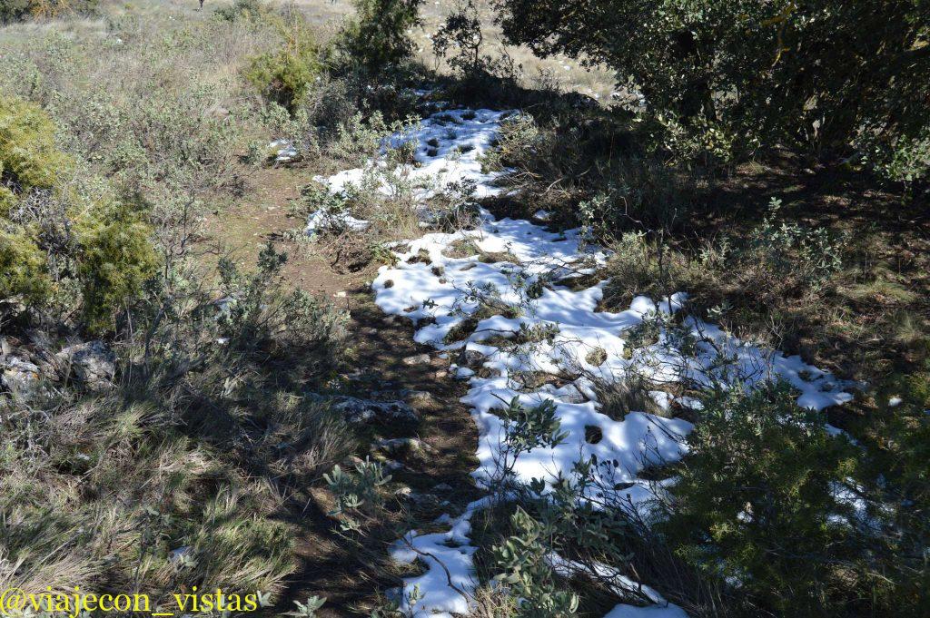 nieve de primavera sierra de mariola