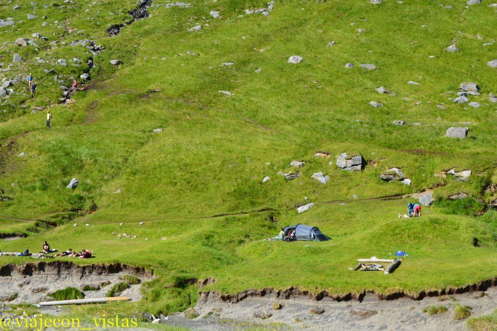 acampada libre en las islas lofoten