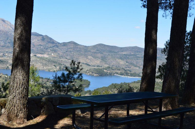 vistas al embalse de beniarres