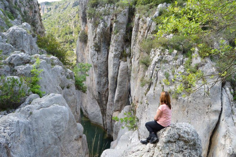 estrecho del barranco de la encantada