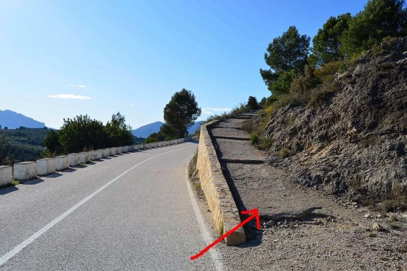 subida a la ermita de planes
