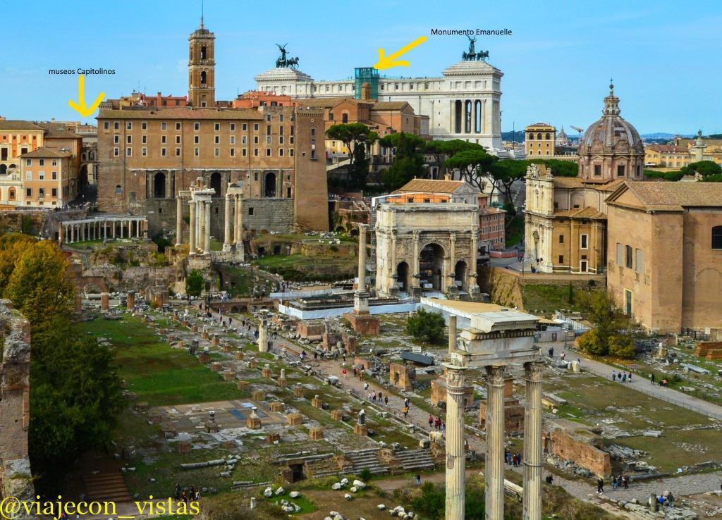 Capitolium Roma Lo mejor de Roma en 2 días, itinerario y mapa - Viaje con Vistas