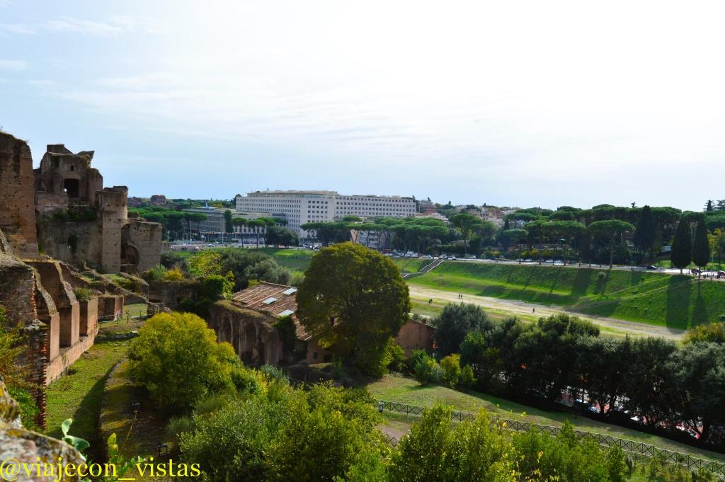 circo maximo desde el monte palatino roma