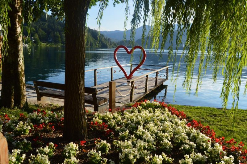 mirador en el lago bled