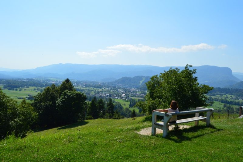 paisaje y vistas de bled