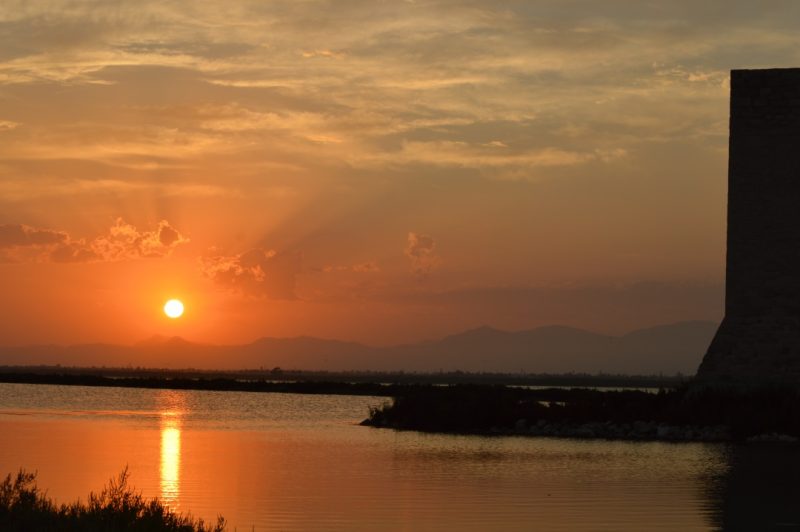 Puesta de sol en verano