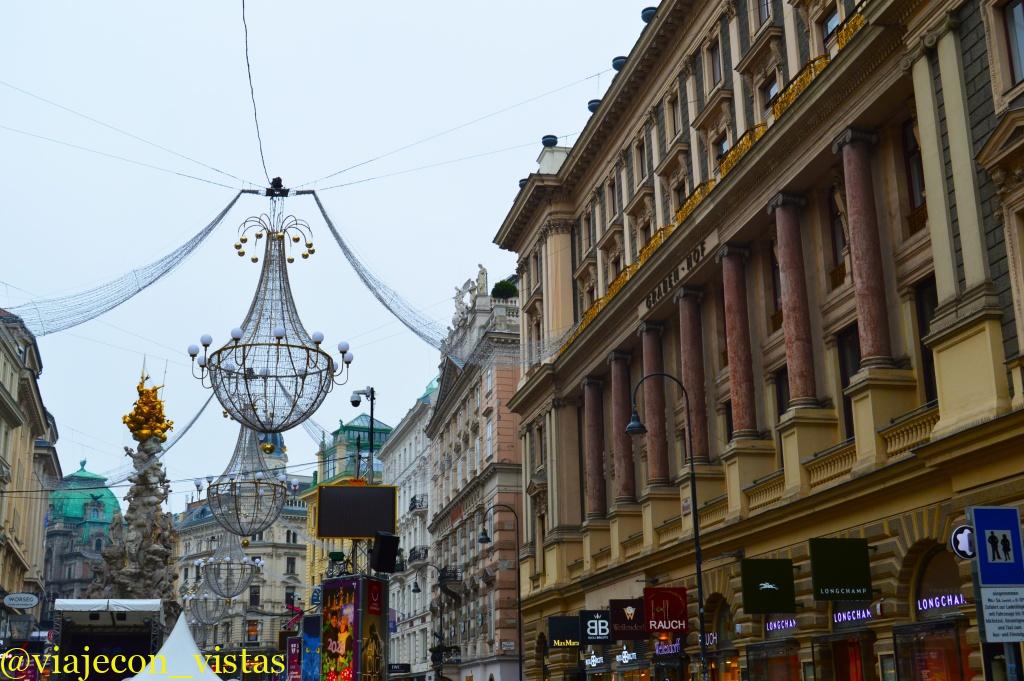 calle graben columna de la peste viena